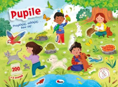 Przyklejaj, odklejaj, baw się! PUPILE. Autor: Zespół AWM. SmakLiter.pl Okładka książki Przyklejaj, odklejaj, baw się! PUPILE