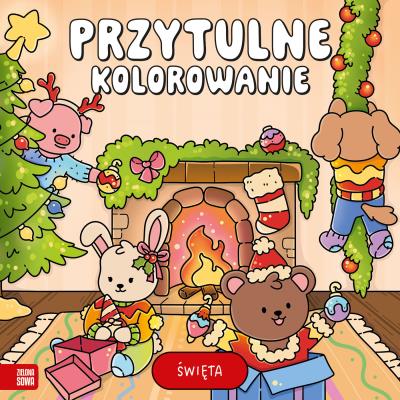 Okładka książki Przytulne kolorowanie. Święta
