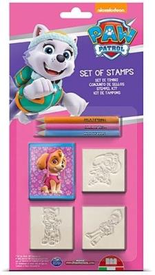 Psi Patrol dla dziewczynek - pieczątki 3szt. Wydawca: Multiprint. SmakLiter.pl Opakowanie Psi Patrol dla dziewczynek - pieczątki 3szt