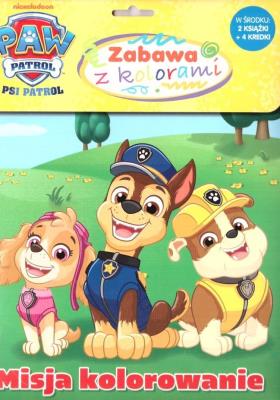 Psi Patrol. Zabawa z kolorami. Autor:   Praca zbiorowa. SmakLiter.pl Okładka książki Psi Patrol. Zabawa z kolorami