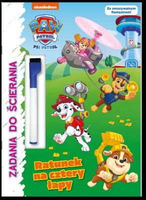 Okładka książki Psi Patrol. Zadania do ścierania. Ratunek na cztery łapy