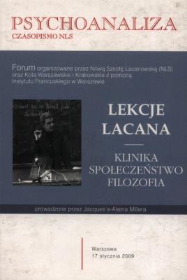 Okładka książki Psychoanaliza wyd. specjalne 2011 Lekcje Lacana