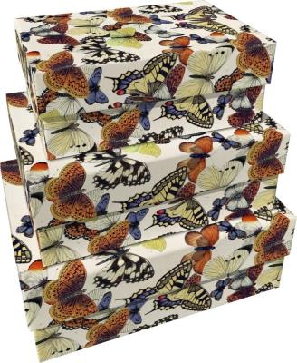 Opakowanie Pudełka ozdobne Motyle 3szt