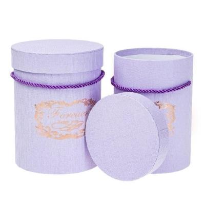 Opakowanie Pudełko Flower Box 2szt purpurowy ROZETTE