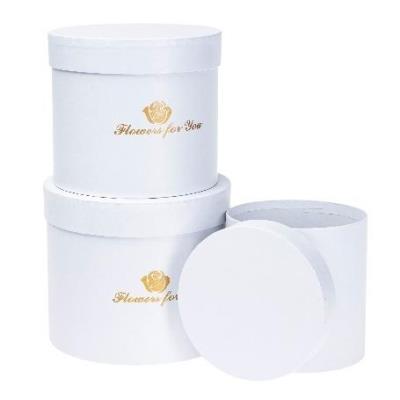 Opakowanie Pudełko Flower Box 3szt biały ROZETTE