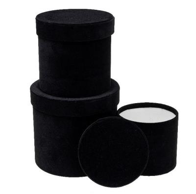 Opakowanie Pudełko Flower Box 3szt czarny ROZETTE