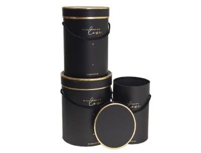 Pudełko Flower Box 3szt czarny ROZETTE. Wydawca: ROZETTE. SmakLiter.pl Opakowanie Pudełko Flower Box 3szt czarny ROZETTE