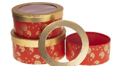 Pudełko Flower Box 3szt czerwony ROZETTE. Wydawca: ROZETTE. SmakLiter.pl Opakowanie Pudełko Flower Box 3szt czerwony ROZETTE