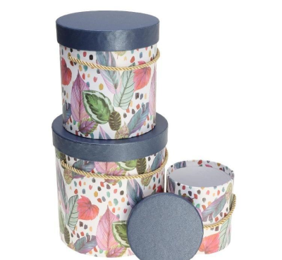 Pudełko Flower Box 3szt niebieski ROZETTE. Wydawca: ROZETTE. SmakLiter.pl Opakowanie Pudełko Flower Box 3szt niebieski ROZETTE