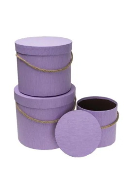 Pudełko Flower Box 3szt purpurowy ROZETTE. Wydawca: ROZETTE. SmakLiter.pl Opakowanie Pudełko Flower Box 3szt purpurowy ROZETTE