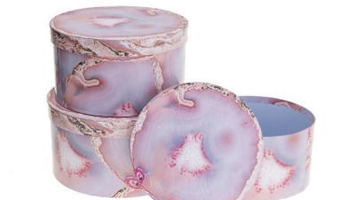 Pudełko Flower Box 3szt różowy ROZETTE. Wydawca: ROZETTE. SmakLiter.pl Opakowanie Pudełko Flower Box 3szt różowy ROZETTE