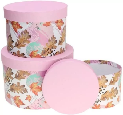 Pudełko Flower Box 3szt różowy ROZETTE. Wydawca: ROZETTE. SmakLiter.pl Opakowanie Pudełko Flower Box 3szt różowy ROZETTE