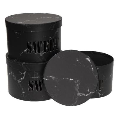 Pudełko Flower Box 3szt Sweet czarny ROZETTE. Wydawca: ROZETTE. SmakLiter.pl Opakowanie Pudełko Flower Box 3szt Sweet czarny ROZETTE