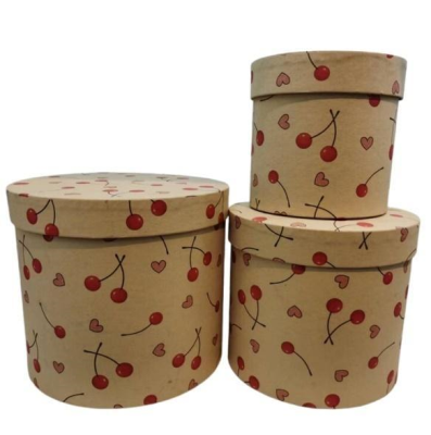 Pudełko Flower Box 3szt wiśniowy ROZETTE. Wydawca: ROZETTE. SmakLiter.pl Opakowanie Pudełko Flower Box 3szt wiśniowy ROZETTE