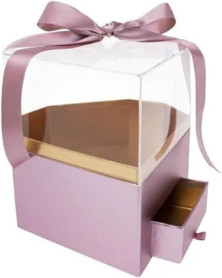 Pudełko Flower Box Diament różowy ROZETTE. Wydawca: ROZETTE. SmakLiter.pl Opakowanie Pudełko Flower Box Diament różowy ROZETTE