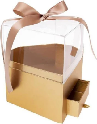 Pudełko Flower Box Diament złoto ROZETTE. Wydawca: ROZETTE. SmakLiter.pl Opakowanie Pudełko Flower Box Diament złoto ROZETTE