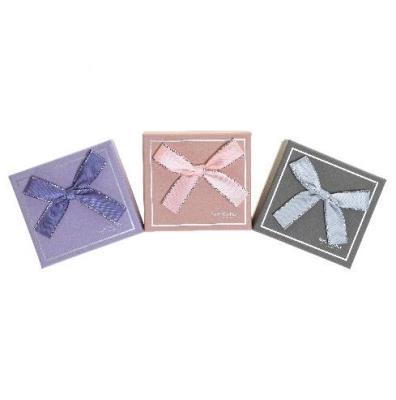 Opakowanie Pudełko mini prezentowe z kokardą 6szt mix ROZETTE