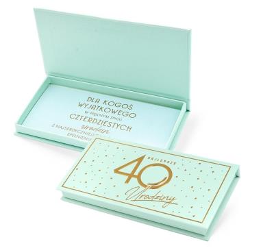 Opakowanie Pudełko ozdobne na banknoty Urodziny 40 Elite