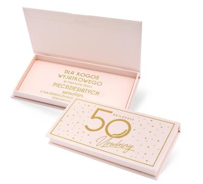 Opakowanie Pudełko ozdobne na banknoty Urodziny 50 Elite