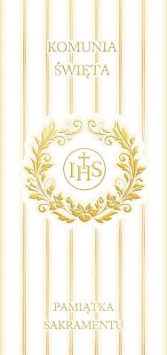 Opakowanie Pudełko pamiątkowe DL Komunia paski