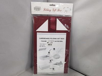 Opakowanie Pudełko prezentowe ciemno czerwone