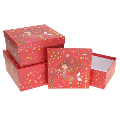 Pudełko prezentowe dziecięce 3szt syrena ROZETTE. Wydawca: ROZETTE. SmakLiter.pl Opakowanie Pudełko prezentowe dziecięce 3szt syrena ROZETTE