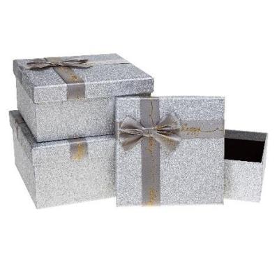 Opakowanie Pudełko prezentowe z kokardą 3szt ROZETTE