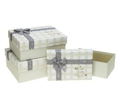 Pudełko prostokątne z kokardą 3szt ROZETTE. Wydawca: ROZETTE. SmakLiter.pl Opakowanie Pudełko prostokątne z kokardą 3szt ROZETTE