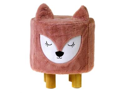 Opakowanie Pufa lisek drewniane nogi