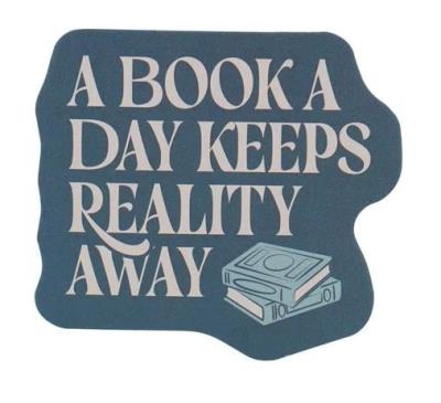 Opakowanie Pulteney Press Naklejka A Book A Day Keeps Reality