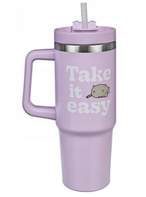 Pusheen kubek metalowy vacuum termiczny. Wydawca: Pusheen. SmakLiter.pl Opakowanie Pusheen kubek metalowy vacuum termiczny