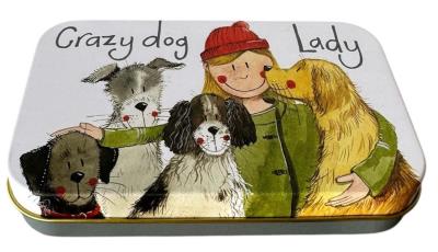 Opakowanie Puszka średnia prostokąt Crazy Dog Lady Psiara