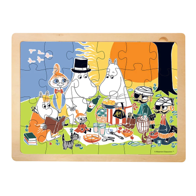 Opakowanie Puzle 24 drewniane Muminki - Piknik