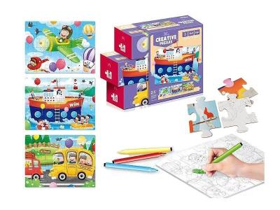 Opakowanie Puzle do kolorowania MIX