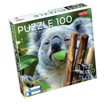 Opakowanie Puzzle 100 el. Koala delektuje się eukaliptusem