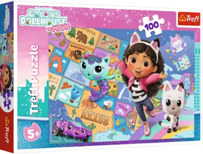 Opakowanie Puzzle 100 Przyjaźń w kocim domku TREFL