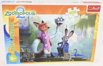 PUZZLE 100 Tajemnice Zootopii  Disney Zootopia 2 16523. Wydawca: Trefl PAP. SmakLiter.pl Opakowanie PUZZLE 100 Tajemnice Zootopii  Disney Zootopia 2 16523