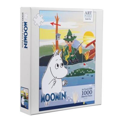 Opakowanie Puzzle 1000 Artystyczne Muminki Na Moście