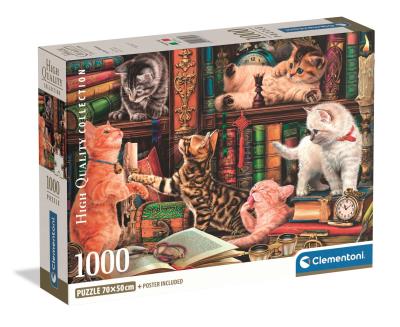 Opakowanie Puzzle 1000 Compact Curious Whiskers 37107