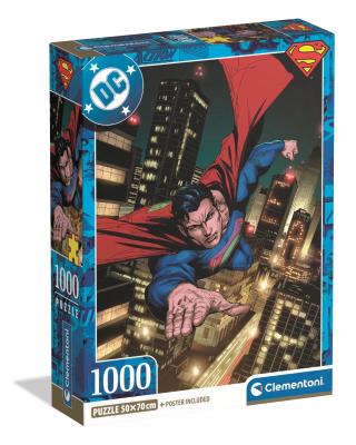 Puzzle 1000 Compact DC Superman 37506. Wydawca: Clementoni. SmakLiter.pl Opakowanie Puzzle 1000 Compact DC Superman 37506