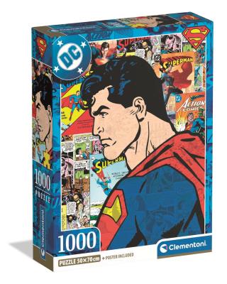 Puzzle 1000 Compact DC Superman 37507. Wydawca: Clementoni. SmakLiter.pl Opakowanie Puzzle 1000 Compact DC Superman 37507