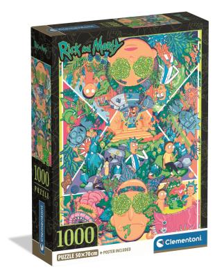 Opakowanie Puzzle 1000 Compact Rick and Morty 37511