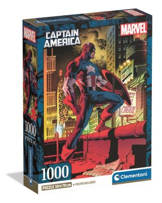 Opakowanie PUZZLE 1000 EL COMPACT Captain America
