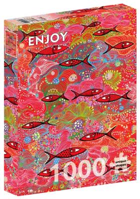Opakowanie Puzzle 1000 Głęboka czerwień