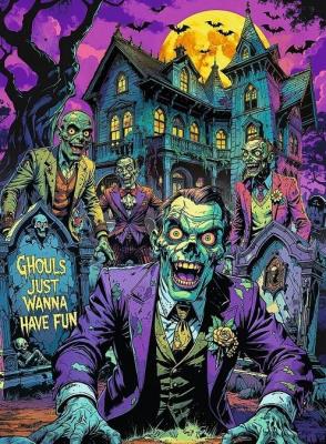 Opakowanie Puzzle 1000 Hall of Horror Zombie