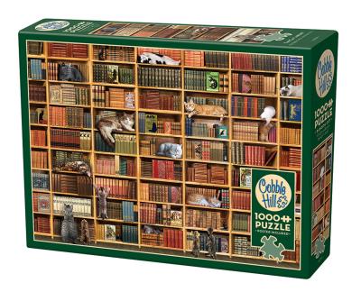 Opakowanie Puzzle 1000 Kocia biblioteka 112232