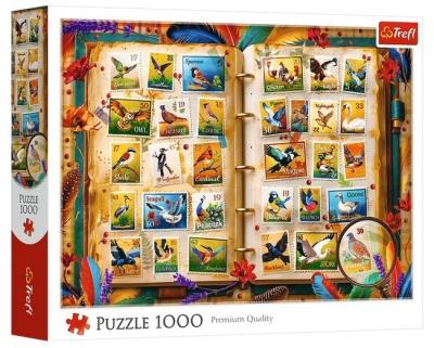 Opakowanie Puzzle 1000 Kolekcja znaczków - atlas ptaków TREFL