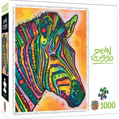 Opakowanie Puzzle 1000 Kolorowa zebra, Dean Russo