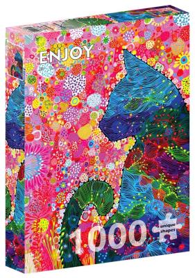 Opakowanie Puzzle 1000 Kolorowy kot