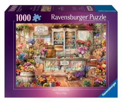 Opakowanie Puzzle 1000 Kot w kwiaciarni